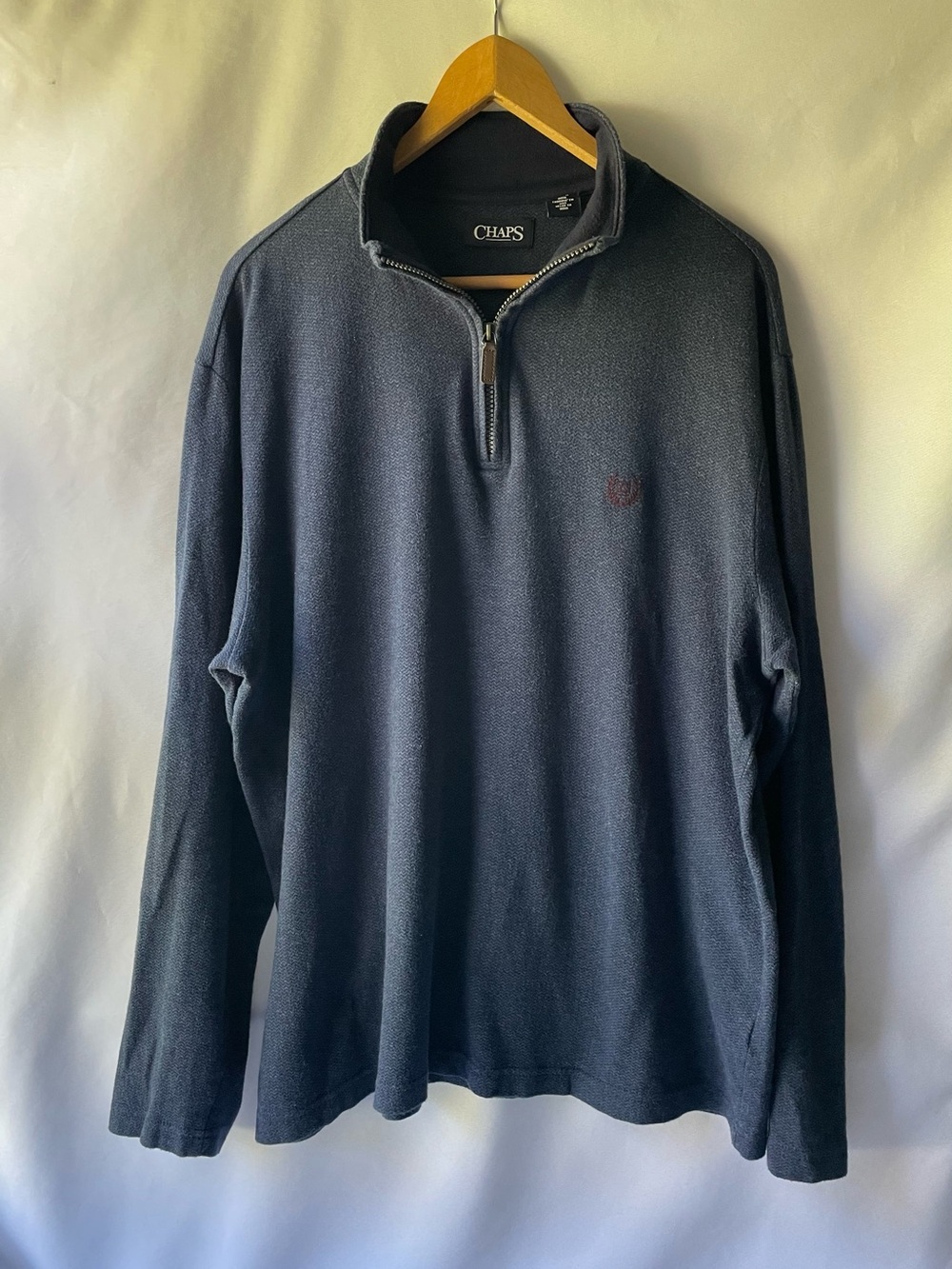 Chaps Men's Dark Navy Half-Zip Pullover Sweater